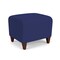Lesro Siena Lounge Reception 1 Seat Bench, Walnut, OH Cobalt Upholstery SN1001 - alternate 2